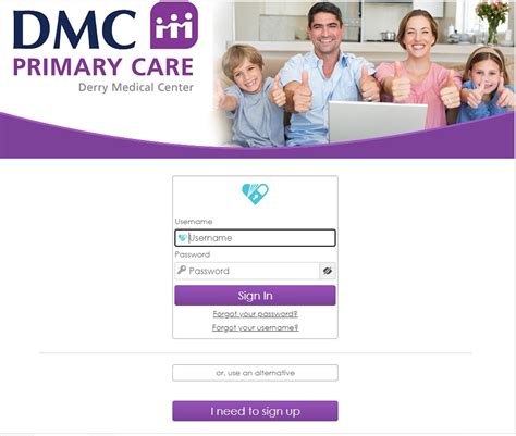 dmc portal for patient portal.